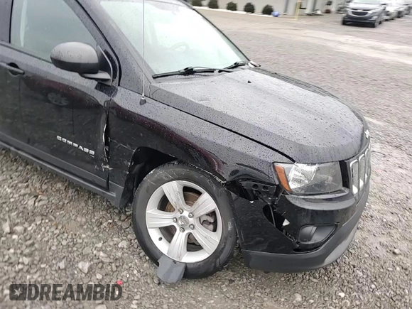 2017 Jeep Compass Sport with VIN 1C4NJCBA2HD147449, listed as a Copart auction lot 89077535 with 132,150 mi miles and Salvage Title. Bid and sale history available at carsss.com. Image 12.