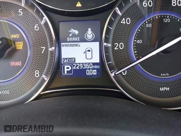 2013 Infiniti QX56 with VIN JN8AZ2NE4D9060623, listed as a IAAI auction lot 42231609 with 229,360 mi miles and . Bid and sale history available at DreamBid. Image 7.