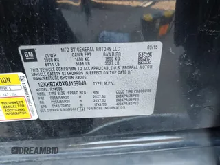 2016 GMC Acadia Denali with VIN 1GKKRTKDXGJ159049, listed as a IAAI auction lot 41334814 with 150,351 mi miles. Bid and sale history available at carsss.com. Image 9.