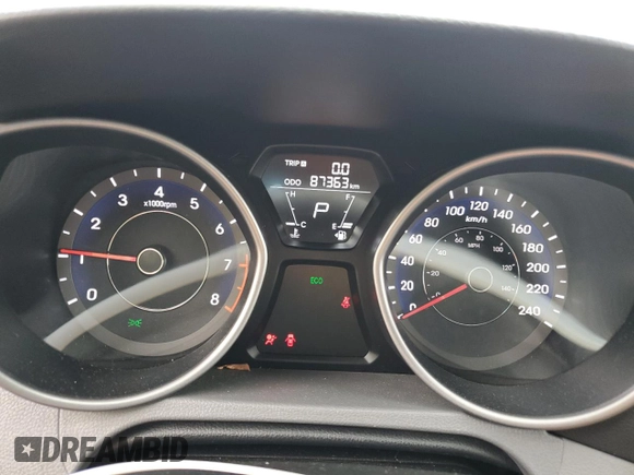 2013 Hyundai Elantra GLS with VIN 5NPDH4AE2DH332316, listed as a Copart auction lot 54686925 with 87,363 mi miles and Salvage title. Bid and sale history available at DreamBid. Image 9.