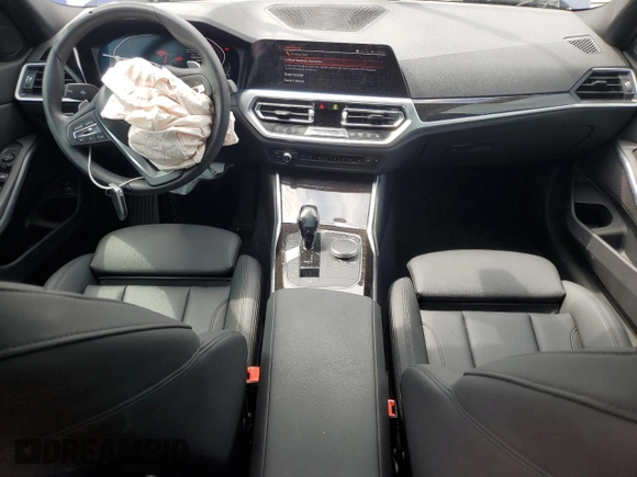 2019 BMW 3 Series 330i with VIN WBA5R1C51KAK09945, listed as a Copart auction lot 53831015 with 18,135 mi miles and Salvage title. Bid and sale history available at DreamBid. Image 8.