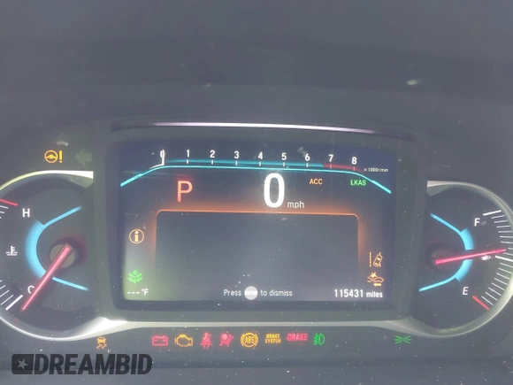 2020 Honda Pilot Touring 8-Passenger with VIN 5FNYF5H94LB012062, listed as a IAAI auction lot 40806740 with 115,431 mi miles and . Bid and sale history available at DreamBid. Image 7.