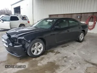 2012 Dodge Charger SE with VIN 2C3CDXBG7CH301681, listed as a Copart auction lot 46848775 with 154,340 mi miles and Salvage Title. Bid and sale history available at carsss.com. Image 1.