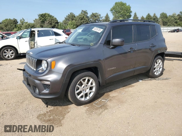 2019 Jeep Renegade Latitude with VIN ZACNJABB7KPK81926, listed as a Copart auction lot 60256765 with 41,904 mi miles and Salvage title. Bid and sale history available at DreamBid. Image 1.