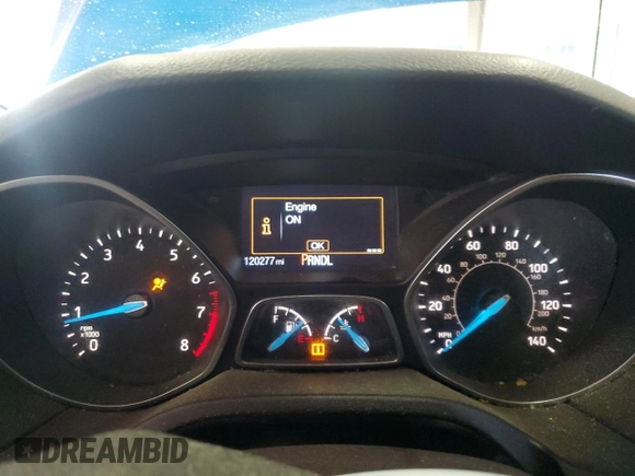 2015 Ford Focus SE with VIN 1FADP3F27FL329928, listed as a Copart auction lot 60795595 with 120,277 mi miles and Clean title. Bid and sale history available at DreamBid. Image 9.
