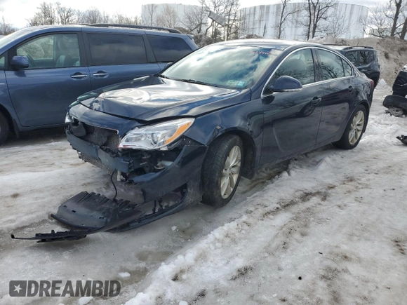 2017 Buick Regal Premium II with VIN 2G4GR5GX6H9122928, listed as a Copart auction lot 46244615 with 199,080 mi miles and Salvage Title. Bid and sale history available at carsss.com. Image 1.