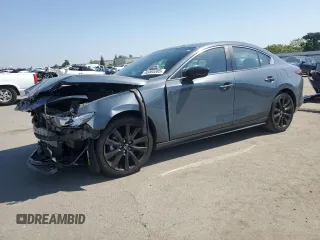 2023 Mazda 3 S Carbon Edition with VIN 3MZBPACM2PM368869, listed as a Copart auction lot 55465385 with 22,526 mi miles and Salvage title. Bid and sale history available at DreamBid. Image 1.