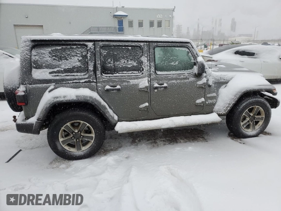 2021 Jeep Wrangler Unlimited Sahara z VIN 1C4HJXEG0MW572641, wystawiony jako Copart lot #42867765 z przebiegiem 93 609 mil mil oraz Szkoda całkowita • Salvage title. Historia ofert i sprzedaży dostępna na DreamBid. Obrazek 3.