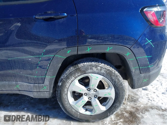 2021 Jeep Compass Altitude z VIN 3C4NJDBB0MT552101, wystawiony jako IAAI lot #41578726 z przebiegiem 49 684 mil mil oraz . Historia ofert i sprzedaży dostępna na DreamBid. Obrazek 20.