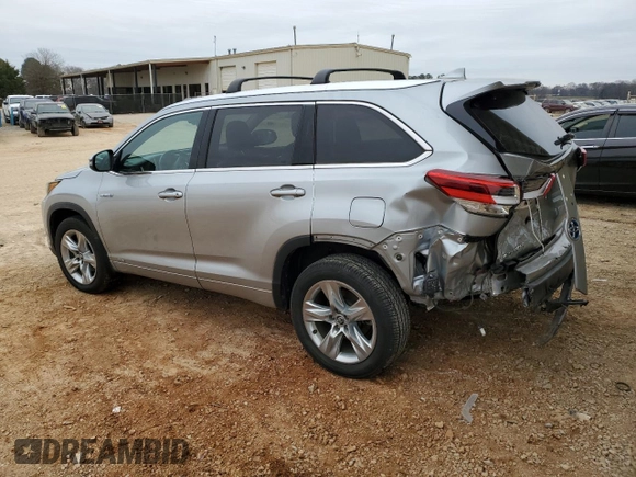 2019 Toyota Highlander Hybrid Limited with VIN 5TDDGRFHXKS075626, listed as a Copart auction lot 46043425 with 47,137 mi miles and Clean title. Bid and sale history available at DreamBid. Image 2.