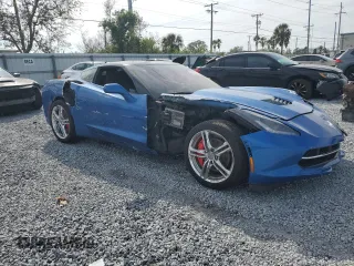 2016 Chevrolet Corvette 1LT with VIN 1G1YB2D72G5107038, listed as a Copart auction lot 43131815 with 45,822 mi miles and Salvage Title. Bid and sale history available at carsss.com. Image 4.