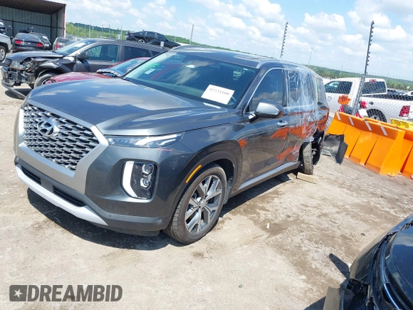 2021 Hyundai Palisade SEL z VIN KM8R4DHE2MU184984, wystawiony jako IAAI lot #42221108 z przebiegiem 107 960 mil mil oraz . Historia ofert i sprzedaży dostępna na DreamBid. Obrazek 2.