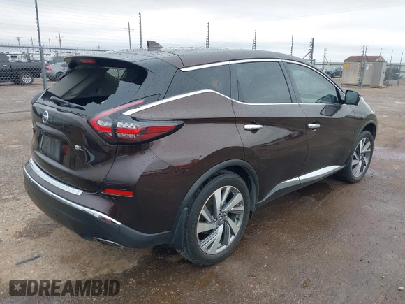 2021 Nissan Murano SL with VIN 5N1AZ2CJ9MC115755, listed as a IAAI auction lot 42140963 with 89,692 mi miles and . Bid and sale history available at DreamBid. Image 4.