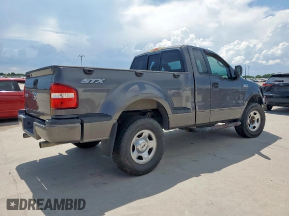 2005 Ford F-150 STX with VIN 1FTRF04W55KC00341, listed as a Copart auction lot 62238345 with 125,624 mi miles and Clean title. Bid and sale history available at DreamBid. Image 3.