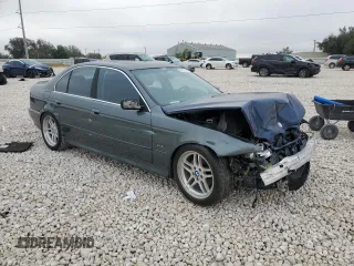 2003 BMW 5 Series 525iA with VIN WBADT43433G034716, listed as a Copart auction lot 79625414 with 122,500 mi miles and Salvage Title. Bid and sale history available at carsss.com. Image 4.