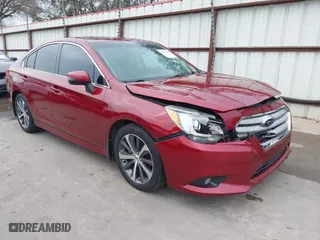 2016 Subaru Legacy 2.5i Limited with VIN 4S3BNAL65G3024884, listed as a IAAI auction lot 41673588 with 108,021 mi miles. Bid and sale history available at carsss.com. Image 1.