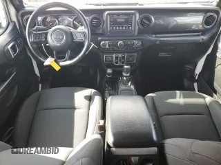 2021 Jeep Wrangler Unlimited Sport S with VIN 1C4HJXDG3MW583165, listed as a Copart auction lot 57218275 with 74,353 mi miles and Salvage title. Bid and sale history available at DreamBid. Image 8.