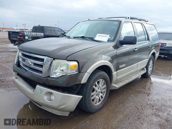 2008 Ford Expedition Eddie Bauer with VIN 1FMFU17598LA72780, listed as a IAAI auction lot 41918314 with 223,411 mi miles and . Bid and sale history available at DreamBid. Image 2.