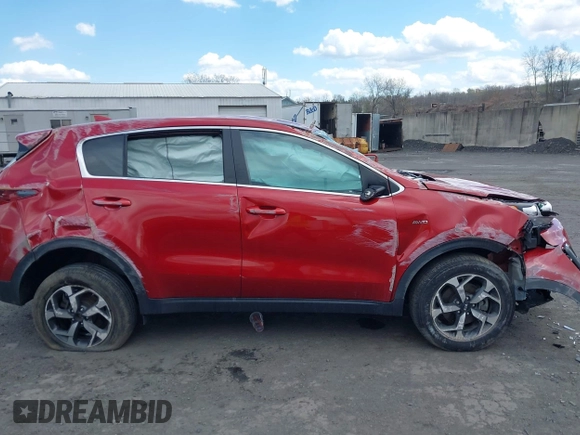 2022 Kia Sportage LX with VIN KNDPMCAC0N7002990, listed as a IAAI auction lot 42042805 with 25,789 mi miles and . Bid and sale history available at carsss.com. Image 13.