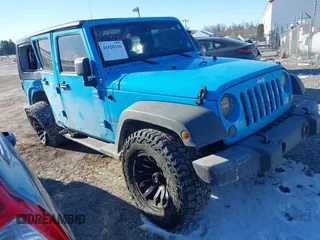 2018 Jeep Wrangler JK Unlimited Sport with VIN 1C4BJWDG6JL824178, listed as a IAAI auction lot 41420336 with 77,816 mi miles. Bid and sale history available at carsss.com. Image 1.