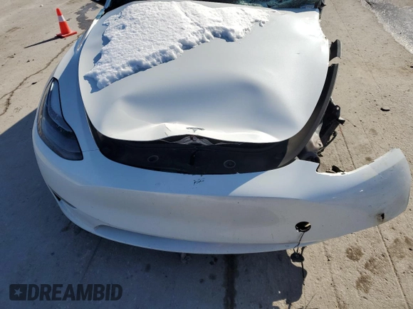 2023 Tesla Model Y Long Range with VIN 7SAYGAEE3PF767171, listed as a Copart auction lot 46057645 with Not Provided miles and Salvage Title. Bid and sale history available at DreamBid. Image 12.