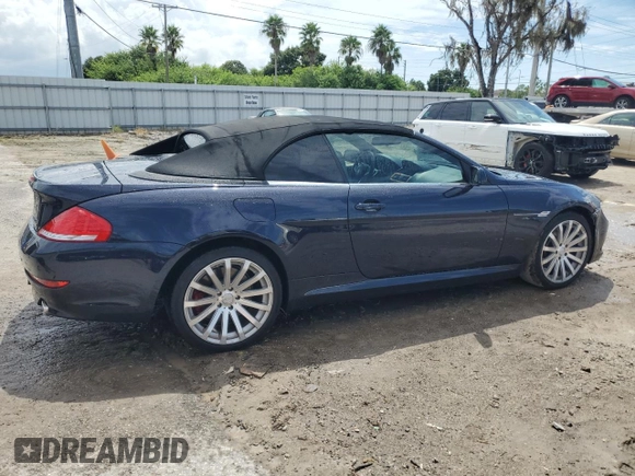 2008 BMW 6 Series 650i with VIN WBAEB53568CX63345, listed as a Copart auction lot 70633554 with 91,046 mi miles and Salvage Title. Bid and sale history available at carsss.com. Image 3.