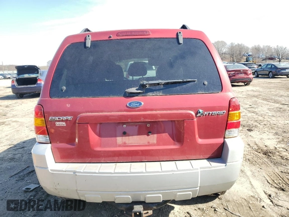 2007 Ford Escape Hybrid with VIN 1FMCU49H67KA05795, listed as a Copart auction lot 48371715 with 178,010 mi miles and Clean Title. Bid and sale history available at carsss.com. Image 6.