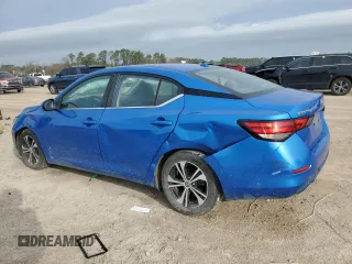 2021 Nissan Sentra SV with VIN 3N1AB8CV1MY224039, listed as a Copart auction lot 46801225 with 91,285 mi miles and Salvage Title. Bid and sale history available at DreamBid. Image 2.