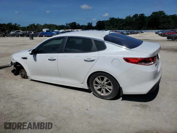 2017 Kia Optima LX with VIN 5XXGT4L34HG158208, listed as a Copart auction lot 60198155 with 146,257 mi miles and Salvage title. Bid and sale history available at DreamBid. Image 2.
