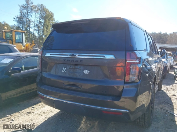 2021 Chevrolet Tahoe LT with VIN 1GNSCNKD6MR101324, listed as a IAAI auction lot 41369514 with 65,960 mi miles. Bid and sale history available at carsss.com. Image 4.
