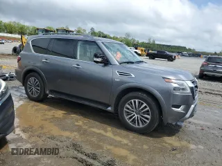 2022 Nissan Armada SL with VIN JN8AY2BD4N9678217, listed as a Copart auction lot 50697584 with 12,711 mi miles. Bid and sale history available at carsss.com. Image 4.