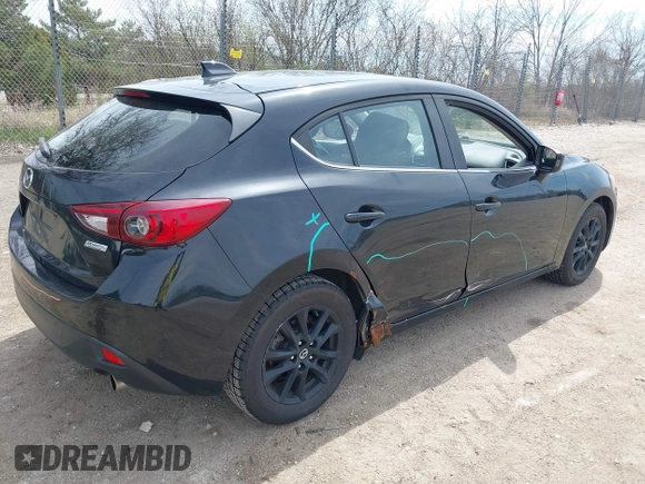 2015 Mazda 3 i Touring with VIN JM1BM1L72F1243422, listed as a IAAI auction lot 42116164 with 110,713 mi miles. Bid and sale history available at carsss.com. Image 4.
