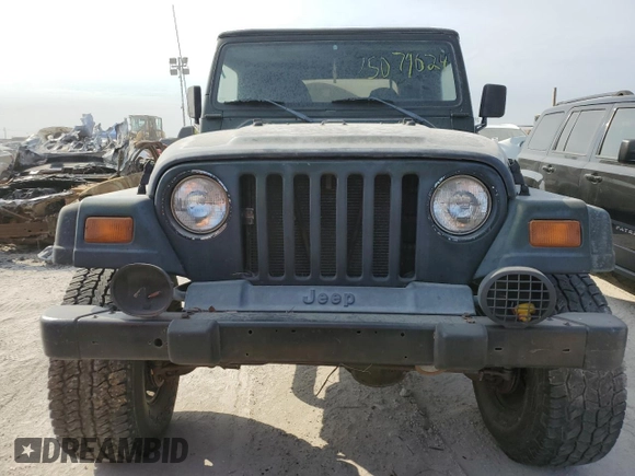 1998 Jeep Wrangler SE with VIN 1J4FY29PXWP759859, listed as a Copart auction lot 75079024 with Not Provided miles and Non Repairable. Bid and sale history available at carsss.com. Image 5.