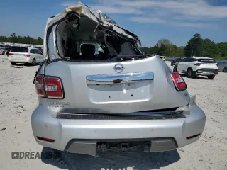2019 Nissan Armada SL z VIN JN8AY2ND4K9087456, wystawiony jako Copart lot #53859545 z przebiegiem Nie podano mil oraz Szkoda całkowita • Salvage title. Historia ofert i sprzedaży dostępna na DreamBid. Obrazek 6.