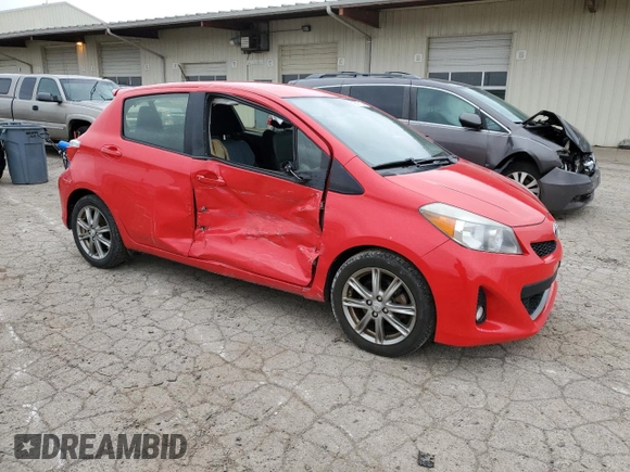 2014 Toyota Yaris L with VIN JTDKTUD34ED578405, listed as a Copart auction lot 51977115 with 92,721 mi miles and Salvage Title. Bid and sale history available at carsss.com. Image 4.