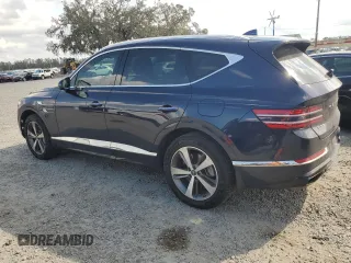 2023 Genesis GV80 with VIN KMUHBDSB3PU121883, listed as a Copart auction lot 43730985 with 45,481 mi miles and Non repairable. Bid and sale history available at DreamBid. Image 2.