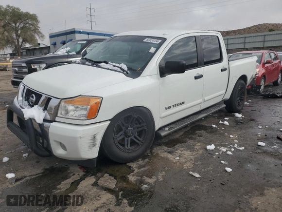 2013 Nissan Titan SV with VIN 1N6BA0EC7DN305798, listed as a Copart auction lot 80024134 with 276,659 mi miles and Salvage title. Bid and sale history available at DreamBid. Image 1.