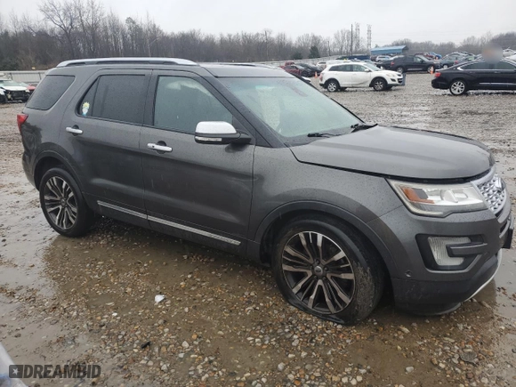 2016 Ford Explorer Platinum with VIN 1FM5K8HT2GGD33620, listed as a Copart auction lot 44433785 with 203,516 mi miles and Salvage Title. Bid and sale history available at carsss.com. Image 4.