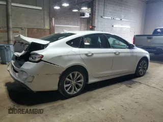 2015 Chrysler 200 S with VIN 1C3CCCBG5FN647722, listed as a Copart auction lot 50693715 with 129,807 mi miles and Salvage Title. Bid and sale history available at DreamBid. Image 3.