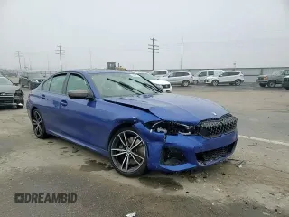2021 BMW 3 Series M340i xDrive with VIN 3MW5U9J09M8B54986, listed as a Copart auction lot 81604134 with 0 mi miles and Salvage Title. Bid and sale history available at carsss.com. Image 11.