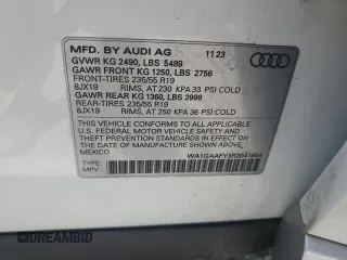 2024 Audi Q5 S line Premium with VIN WA1GAAFY3R2041684, listed as a Copart auction lot 58848705 with 13,434 mi miles and Salvage title. Bid and sale history available at DreamBid. Image 13.