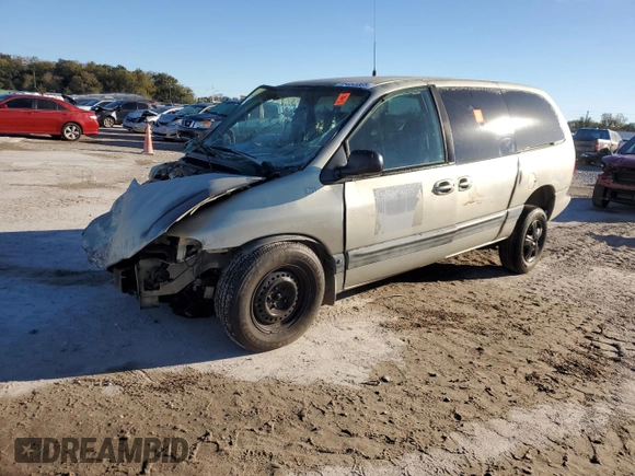 1999 Plymouth Voyager Grand SE z VIN 1P4GP44G1XB579504, wystawiony jako Copart lot #50064475 z przebiegiem Nie podano mil oraz Nie do naprawy. Historia ofert i sprzedaży dostępna na DreamBid. Obrazek 1.