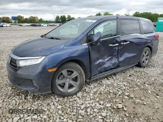 2022 Honda Odyssey EX-L с VIN 5FNRL6H75NB034219, выставлен на аукционе Copart как лот 58112845 с пробегом 48 530 миль миль и Списание • Salvage title. История ставок и продаж доступна на DreamBid. Изображение 1.