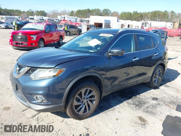 2016 Nissan Rogue SV with VIN 5N1AT2MV7GC732658, listed as a IAAI auction lot 41138612 with 119,692 mi miles. Bid and sale history available at carsss.com. Image 17.