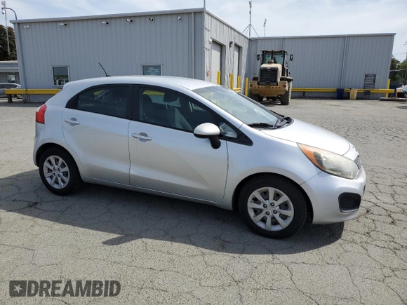 2013 Kia Rio LX with VIN KNADM5A32D6252845, listed as a Copart auction lot 53567595 with 165,806 mi miles and Clean Title. Bid and sale history available at carsss.com. Image 4.