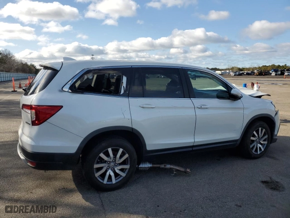 2019 Honda Pilot EX-L with VIN 5FNYF6H50KB076830, listed as a Copart auction lot 49957565 with 93,707 mi miles and Salvage Title. Bid and sale history available at carsss.com. Image 3.