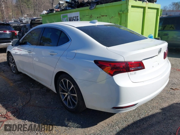 2017 Acura TLX V6 with VIN 19UUB2F31HA006549, listed as a IAAI auction lot 41689090 with 105,069 mi miles. Bid and sale history available at carsss.com. Image 3.