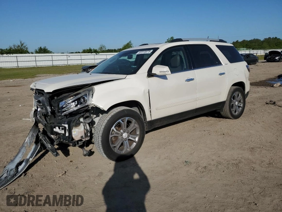 2015 GMC Acadia SLT z VIN 1GKKRSKD1FJ136798, wystawiony jako Copart lot #52318975 z przebiegiem Nie podano mil oraz Szkoda całkowita • Salvage title. Historia ofert i sprzedaży dostępna na DreamBid. Obrazek 1.