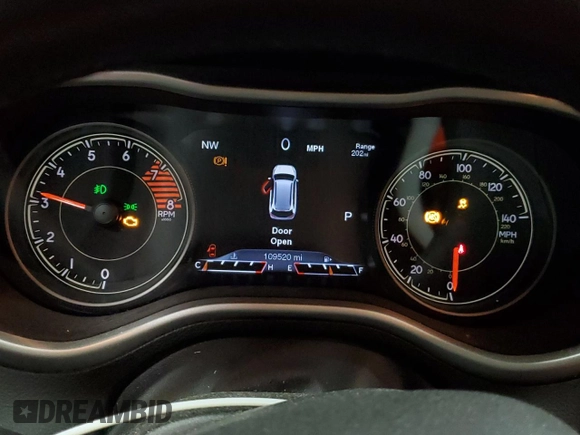 2018 Jeep Cherokee Limited с VIN 1C4PJMDX4JD603053, выставлен на аукционе Copart как лот 54016065 с пробегом 109 520 миль миль и Чистый • Clean title. История ставок и продаж доступна на DreamBid. Изображение 9.