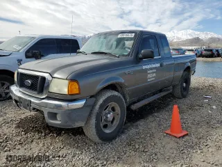 2005 Ford Ranger XLT with VIN 1FTZR45E15PA51028, listed as a Copart auction lot 49516575 with 198,962 mi miles and Salvage Title. Bid and sale history available at carsss.com. Image 1.